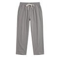 thumbnail image 6 of Men's Casual Linen Pants Elastic Waist Drawstring Lightweight Relaxed Fit Trousers Summer Beach Yoga Lounge Pants with Pockets Comfortable Daily Wear, 6 of 6