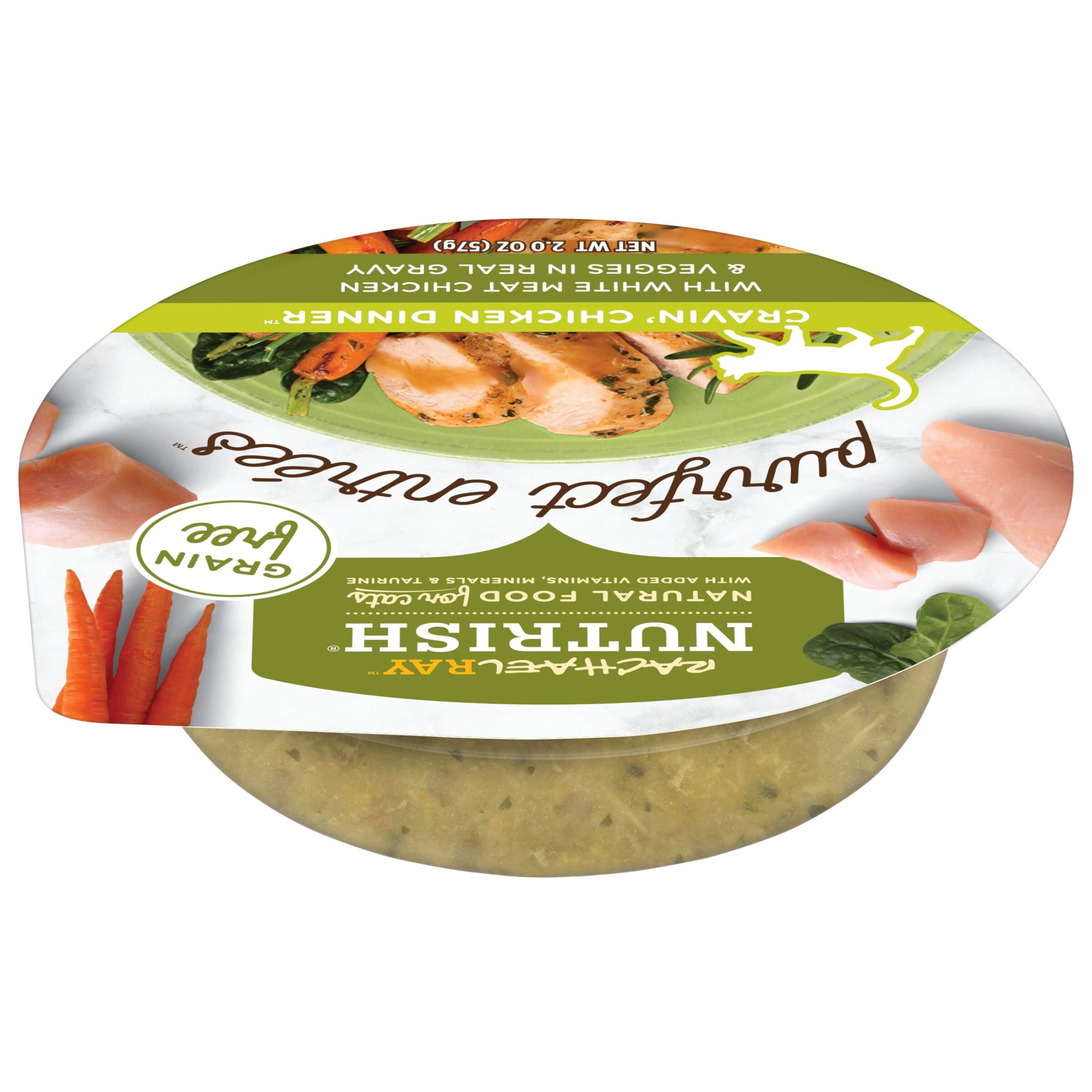 Rachael Ray Nutrish Purrfect Entrees Cravin' Chicken Dinner Grain Free Wet Cat Food, 2 oz. Cup