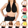 thumbnail image 4 of 2026 Adjustable Hands Free Shower Towel Bra For Women, Wrap Around Bath Towel With Neck Strap, Quick Dry Microfiber Drying After Shower, Black L, 4 of 6