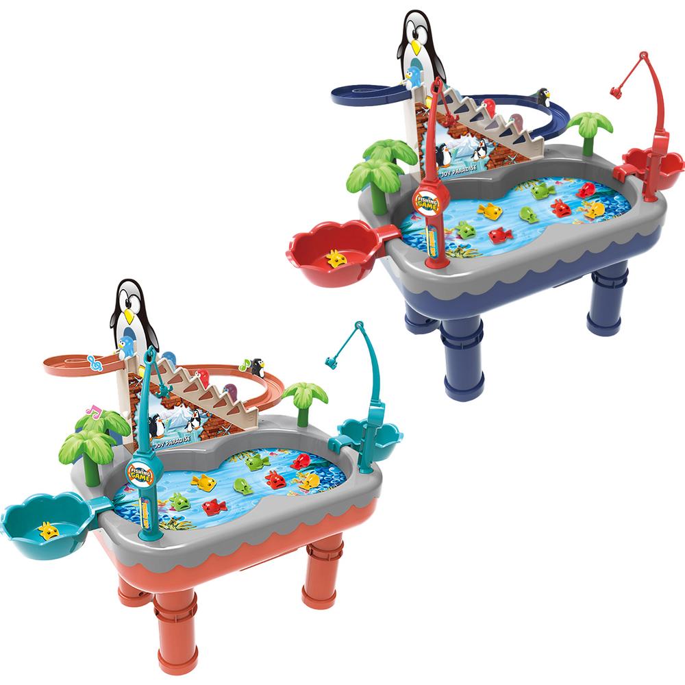 Fishing Game Toy for KidsCute Fishing Table ToysElectric Rotating Music Fishing PoolWater