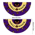 thumbnail image 3 of SLYNSHome Halloween 2Pcs Pleated Fan Flag Decoration,Halloween Ghost Bunting Flag for Front Porch Garden Yard Party Supplies - Yellow, 3 of 6