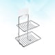 thumbnail image 5 of Jabonera de acero inoxidable de doble nivel, sin necesidad de taladrar. Soporte para esponja y jabón de ducha para baño y cocina., 5 of 7