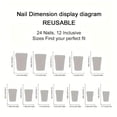 thumbnail image 5 of 24PC Patriotic Star Stripe Nail Stickers Blue Red Flag Design Self-Adhesive Film Easy Press-On Decals DIY Manicure Salon Nail Art Decorations, 5 of 5