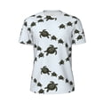 thumbnail image 5 of Wukai Sea Turtle Print Men's Short-Sleeved Mesh T-Shirt,Quick-Dry Short Sleeve Workout T-Shirt-, 5 of 8