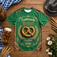 thumbnail image 2 of Bibifish Mens T Shirts Short Sleeve Crew Neck Pretzel Oktoberfest Print Tees German Festival Vintage Casual Daily Tops, 2 of 4