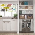 thumbnail image 3 of LALILO Kitchen Curtain Valance Ocean Sunset Big Beautiful High Rod Pocket Window Curtain 52"x 18" Set of 2, 3 of 7