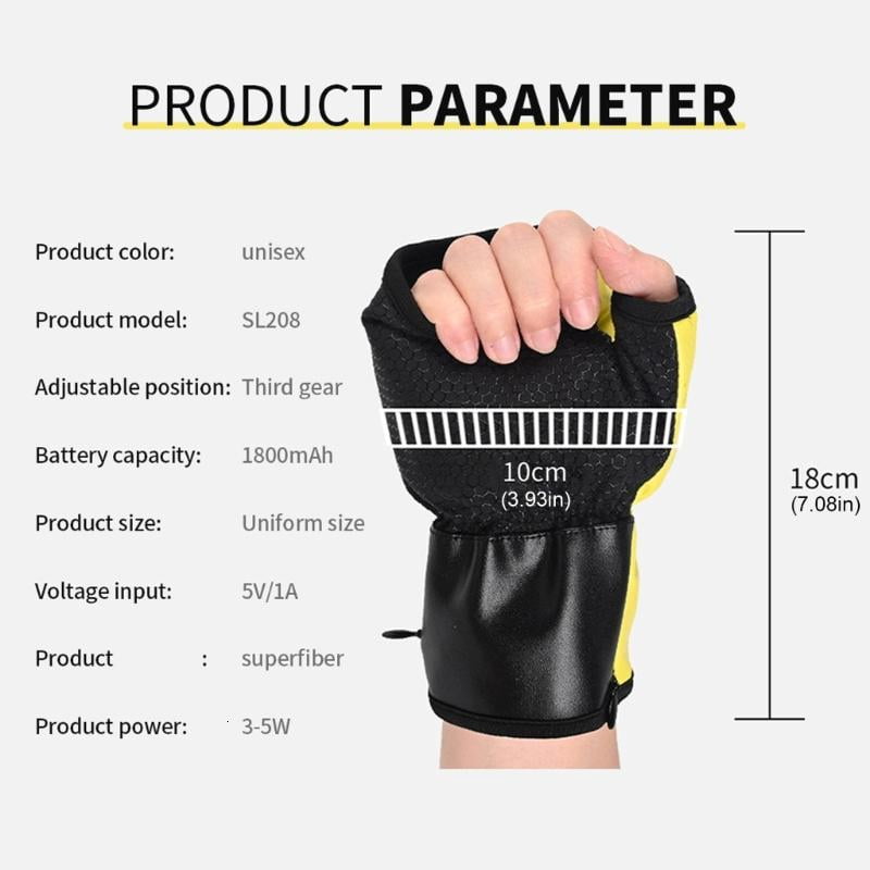 CEORPER Heating Ski Gloves 3 Temperature Settings Rechargeable Heated Gloves for Skiing