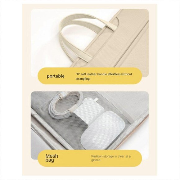 TAIKESEN 15.6 In Tablet Sleeve Case Portable Laptop Sleeve Case,Khaki