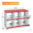 thumbnail image 1 of Cherish Chicken Nesting Box, Easy Egg Collection Large Vented Holes Chicken Coop Equipment with Vented Holes, Heavy Duty Chicken Nesting Boxes for Hens, Rabbits, Ducks, 1 of 8