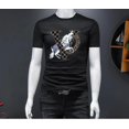 thumbnail image 1 of Cotton Short-Sleeved T-shirt Letter Summer Men's Printing European Trend All-Matching Fashion Brand Half-Sleeve T-shirt Top, 1 of 6