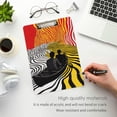 thumbnail image 3 of FORMRS Acrylic Clipboard with Low Profile Clip Standard A4 Letter Size, 12.5" x 9", Abstract Boat, 3 of 8