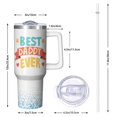 thumbnail image 2 of Dad's Leadership Tumbler 40oz - Insulated Stainless Steel Cup with Lid & Straw, Best Dad Ever, Admiration Gift for Dad for Father's Day, Birthday, Christmas Holiday, 2 of 5