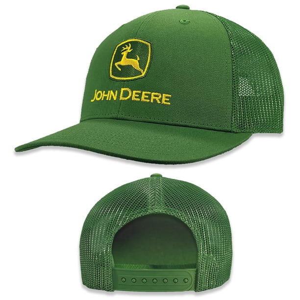 Gorra Verde de Hombre John Deere Snapback y Malla Bordada