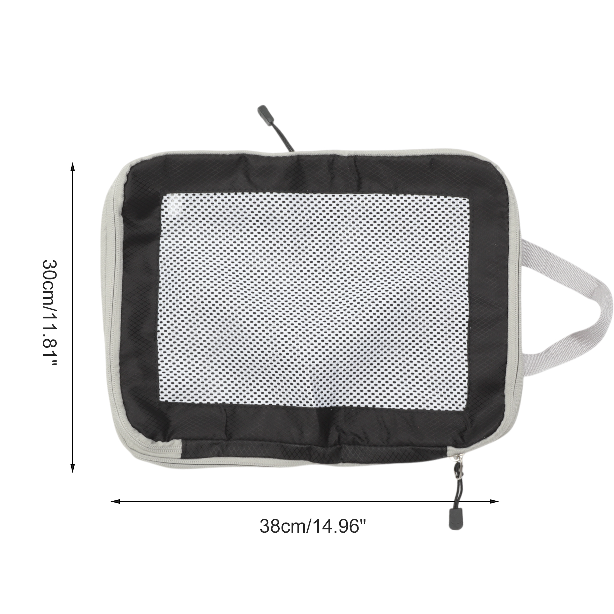 Unique Bargains Durable Mesh Packing Cube 1 Piece Black 11.81"x4.72"x14.96"