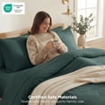 thumbnail image 2 of U by Bedsure 3 Pieces King Comforter Bedding Set, Mallard Green Bed Comforter Set for All Seasons, 1 Lightweight Prewashed Comforter and 2 Pillowcases, 2 of 8