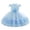 Blue, variant on KAUOD Flower Girl Dress Cap Sleeve Crewneck Lace Puffy Formal Dresses Tulle Birthday Wedding Princess Pageant Dress