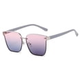 thumbnail image 1 of Lunettes de Soleil Carrées Tendance Mode Été, Lunettes de Soleil Écran Solaire, en PC et Métal, 1 of 5