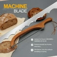 thumbnail image 4 of -Wooden Bread Bow Knife, Serrated Sourdough Cutter, Premium Stainless Steel Serrated Saw Bread Cutter, Bagel Slicer Knife for Homemade Bread, Bagels, Baguettes and More, Sourdough knife, 4 of 6