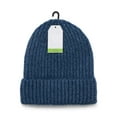 thumbnail image 2 of Time and Tru Women's Rib Beanie, One Size Fits Most, Indigo Sky, 2 of 3