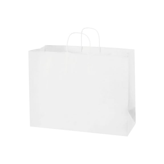 Box Partners Paper Shopping Bags 16" x 6" x 12" White 250/Case BGS108W