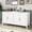 Black, variant on Mintazer 61" Fluted Sideboard Buffet Cabinet with 4 Door, Modern Wave Slatted Storage Credenza with Gold Metal Handles for Dining Room Living Room Entryway, White
