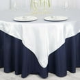 thumbnail image 4 of Efavormart 72" SATIN Square Tablecloth Overlay For Wedding Catering Party Table Decorations WHITE Square Tablecloth Cover, 4 of 9