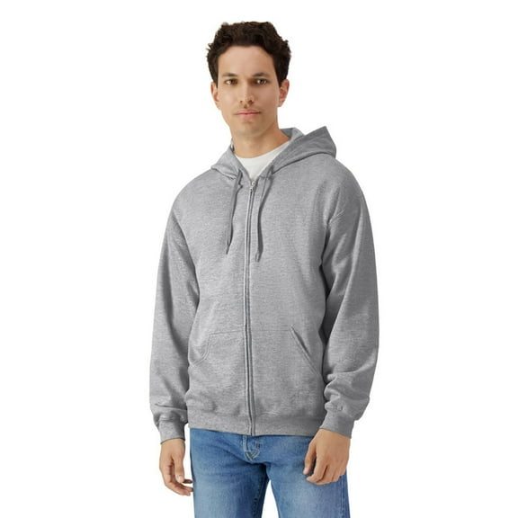Gildan Mens Softstyle Midweight Full Zip Hoodie