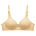 thumbnail image 2 of Sopiago Woman Bras Supportive Wireless No Underwire Push Up Bras Full Coverage Bralette Comfort T-Shirt Bra Khaki,36, 2 of 7