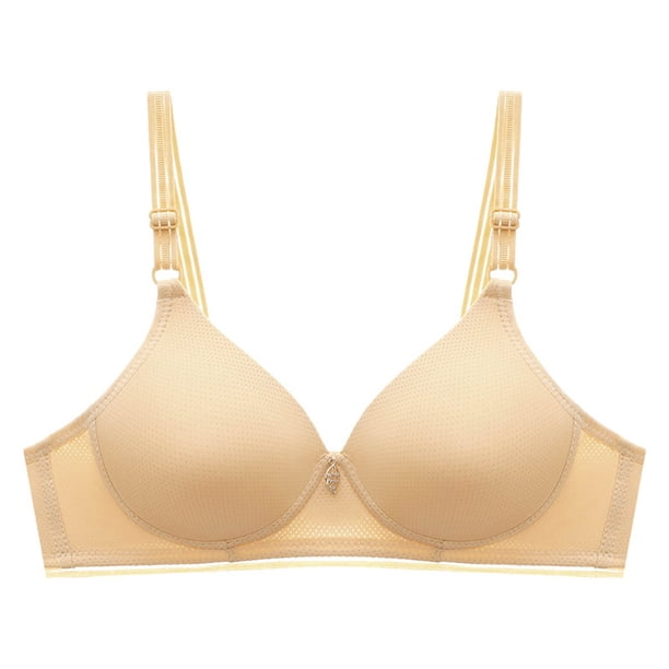 WILLBEST Brasier Invisible Mujer Sujetador Con Aros Y Encaje Sexy Para Mujer, Con Copa Moldeadora Y Tirantes Ajustables En La Espalda, Talla Grande 445