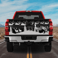 thumbnail image 2 of Lotusprinthandmade Lake Fisherman Bass and Deer Tailgate Wrap 2 Sizes (26"x66"), 2 of 5