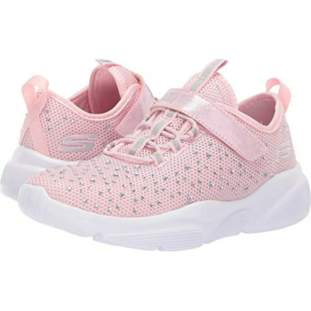 Skechers Kids Girl's Meridian-Best Intent Shoe, Light Pink, 12 Medium US Little (Best Sneakers For Women)