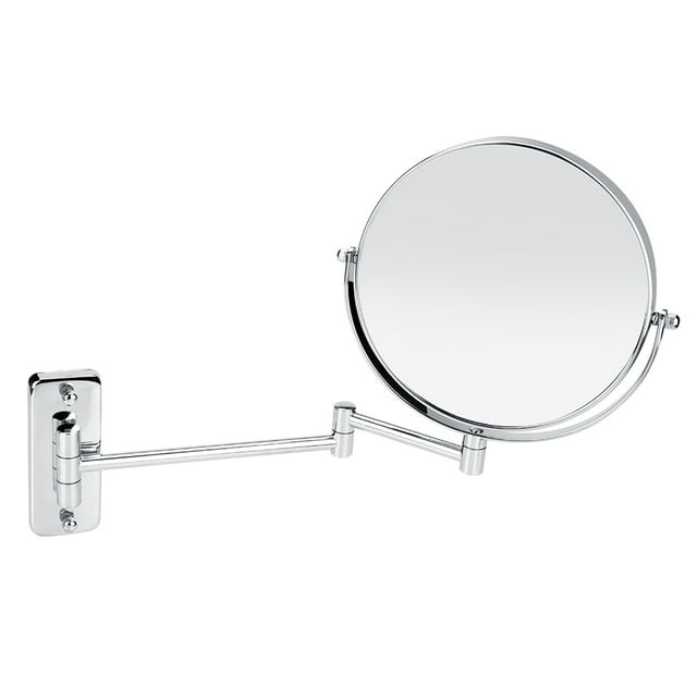 VIFERR Miroir de Maquillage Mural 8 Pouces Rétractable 360° Rotatif 3X Miroir Grossissant Mural pour Salle de Bain