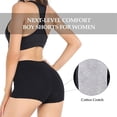 thumbnail image 4 of Calzoncillos tipo bóxer de algodón para mujer, ropa interior para mujer, pantalones cortos con entrepierna de algodón, paquete de 4, 4 of 5