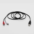 thumbnail image 4 of 1.5M USB A to 2X RCA Phono AV Cable for PC TV o Video Adapter Connection Solution, 4 of 4