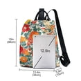 thumbnail image 3 of FORMRS Women's Travel Backpack Purse Anti-Theft Hidden Pockets Casual Shoulder Bag, Orange Japanese Flowers Pattern, 3 of 7
