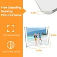 thumbnail image 2 of Moclever 4Pcs Acrylic Photo Frames, 5x7in Free Standing Magnetic Picture Frame for Living Room Bedroom, Transparent, 2 of 12