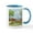 White/Blue Inside, variant on CafePress - Easter Bunny On The Road Mugs - 11 oz Ceramic Mug - Novelty Coffee Tea Cup
