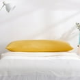 thumbnail image 3 of EVOLIVE Ultra Soft Microfiber Body Pillow Cover/Pillowcases 21"x54" with Hidden Zipper Closure (Spicy Mustard), 3 of 7