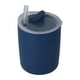 thumbnail image 4 of Vaso de entrenamiento para bebés Nikou con tapa con pajita suave azul, 4 of 15