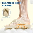 thumbnail image 3 of Women's Arch Support Flip Flops Comfortable Orthopedic Sandals for Men & Women Lightweight EVA Thong Sandals Unisex Adults Soft Recovery Pillow Slippers Thick Sole Slip On Summer Beach Slide Sandals, 3 of 7