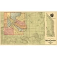 thumbnail image 2 of Andreas 32x21 White Modern Wood Framed Museum Art Print Titled - Minneapolis Minnesota Landowner - Andreas 1874, 2 of 4