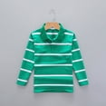 thumbnail image 2 of HCNTES Toddler Boy Clothes Kids Polo Shirts Boys Boys' School Uniform Long Sleeve Polo Shirt, Button Closure, Comfortable Fabric A7 SHIRT(Green,12-14 Years), 2 of 4