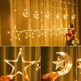 thumbnail image 5 of Curtain Light Star Icicle Indoor/Outdoor USB 8 Lighting Modes Remote LED String, 5 of 6