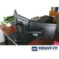 thumbnail image 5 of Mount-it! Triple Heavy Duty Monitor Stand, Fits 17"-27" Computer Screens, Freestanding Full Motion, 5 of 14