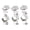 Silver, variant on NFTIGB Gold Electric Acoustic Guitar Tuning Peg Buttons Metal Tuner Machine Head Replacement Knobs with Hardware, 6 Pieces (2.76 in / 7.0 cm)
