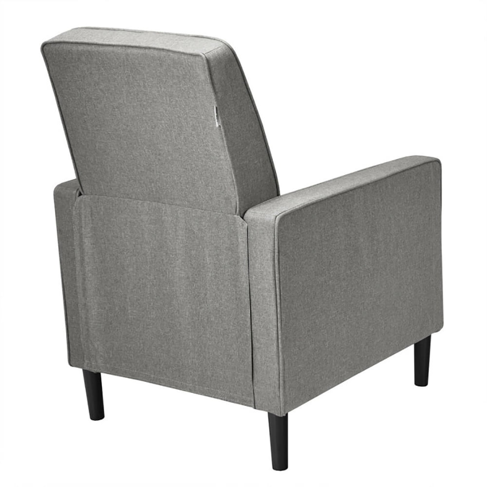 Finihen Accent Chair, Push Back Recliner Arm Chair, Mid-Century Push Back Recliner Chair, for Living Room, Office, Gray Finihen Accent Chair, Push Back Recliner Arm Chair, Mid-Century Push Back Recliner Chair, for Living Room, Office, Gray
