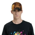 thumbnail image 4 of Balery Sunset Sunflower Cow A Gorra de béisbol de tamaño ajustable para correr, entrenar y actividades al aire libre. Gorra de papá para todas las estaciones., 4 of 6
