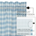 thumbnail image 5 of VHC Brands Annie Blue Buffalo Check Farmhouse Tier Kitchen Curtain Set 36x36, 5 of 7