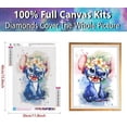 thumbnail image 2 of DIY 5d Diamond Painting Kits for Adults,Full Drill Crystal Diamond Dots Art Kit Cross Stitch Embroidery Paint with Diamonds Crafts for Kids and Beginners Home DecorCanvas Size: 11.8 X 15.75 Inch, 2 of 8