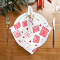 thumbnail image 2 of Qxltty Valentine's Day Envelope Napkins 20×20in Perfect for Parties Dinners Weddings Cocktail Housewarming Cloth Napkins Set of 6, 2 of 8